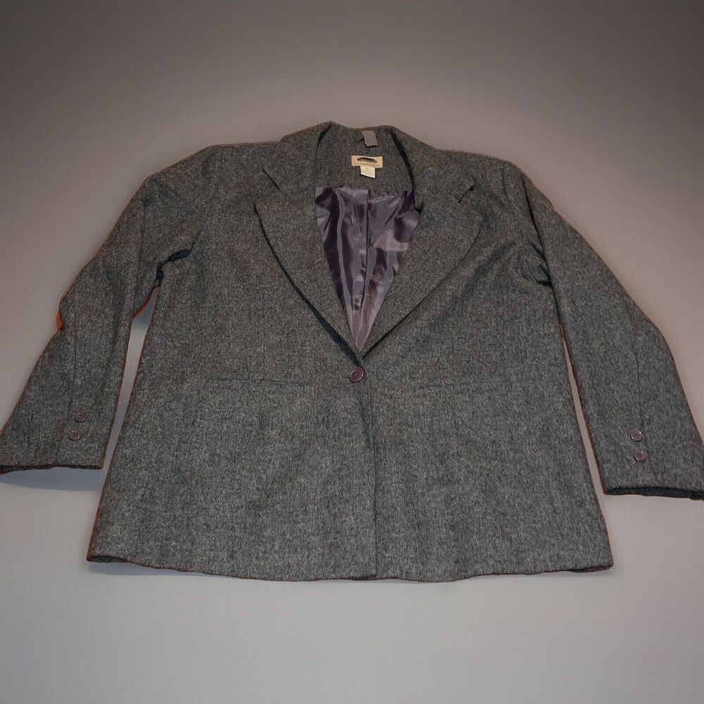 Vintage Mark Reed Gray Lined Blazer Size 18W